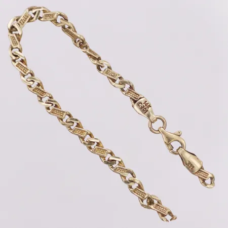 Barnarmband längd ca 13,5cm, defekt, 14K   Vikt: 4,4 g