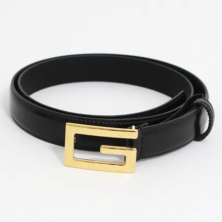 Skärp/bälte Gucci svart läder ref: 523305, storlek: 90/36, dustbag samt box