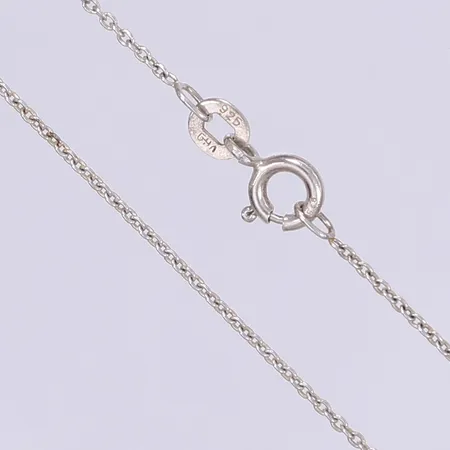 Halskedja ankarlänk justerbar längd 44cm bredd 1mm silver 925/1000 Vikt: 1,5 g