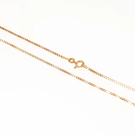 Kedja kantslipad Venezia längd 42,5cm bredd 1,4mm, 18K 6,6g.