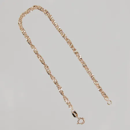 Armband Singapore 19cm bredd 2,2mm, GHA 18K Vikt: 3,1 g