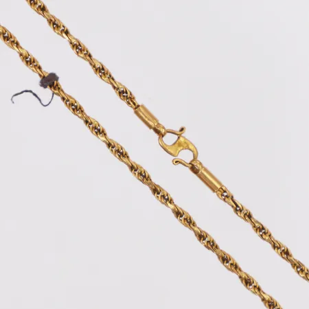 Kedja Cordell längd 46,5cm bredd 2,3mm, s-lås, trådknut, 22K   Vikt: 12 g