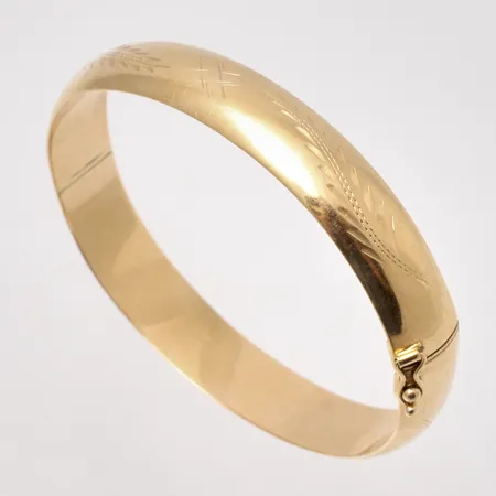Armring 18,5cm, bredd 10,8mm, 18K, 21,5g.
