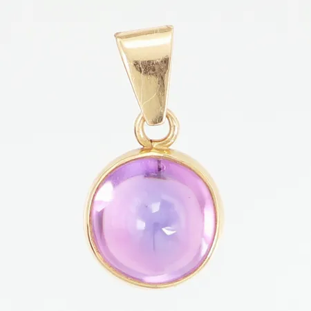 Hänge med ametist 20x11mm, 18K Vikt: 2,1 g