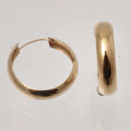 Örhängen Creoler mått Ø18mm, bredd 4,5mm, 18K, 1,07g.