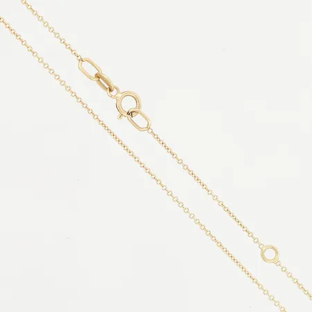 Kedja Ankarlänk ställbar längd 40/43cm, bredd: 1mm, 18K Vikt: 1,1 g