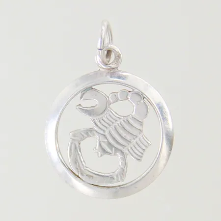 Hänge stjärntecken skorpionen 19x14mm silver 835/1000 Vikt: 0,9 g