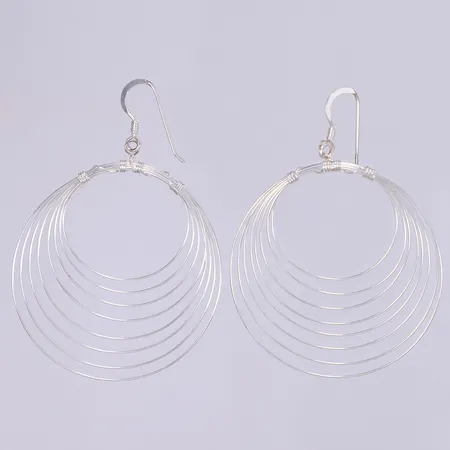 Ett par örhängen GHA Ø40mm silver 925/1000 Vikt: 2,9 g