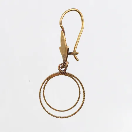 Ett udda örhänge, 37mm, krok, 18K Vikt: 1,1 g