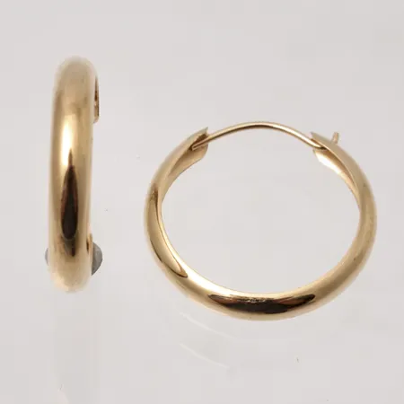 Örhängen Creoler mått Ø11,4mm, bredd 43mm, 18K, 0,84g.