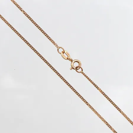 Kedja pansarlänk, 40cm, bredd: 1,3mm, italienska stämplar, 18K Vikt: 3 g