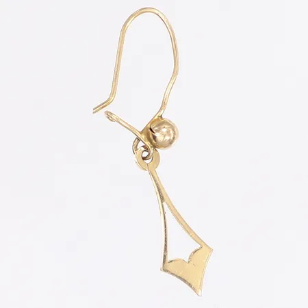 Udda örhänge höjd 20mm buckligt 14K Vikt: 0,6 g