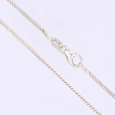 Halskedja pansarlänk längd 42cm bredd 1mm silver 925/1000 Vikt: 2,3 g