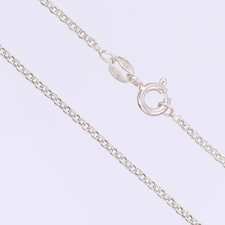 Halskedja ankarlänk längd 46cm bredd 1,5mm silver 925/1000 Vikt: 2,6 g
