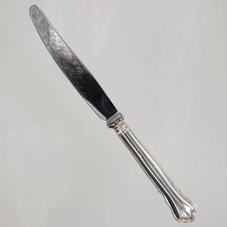 Kniv modell Chippendale, ca 20cm, blad i stål, GAB Silver 830/1000 bruttovikt 58,4g  