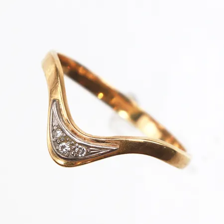 Ring Stl:17½, Bredd: 2,2-6,6mm,Guldfynd, 18K Vikt: 2,1 g