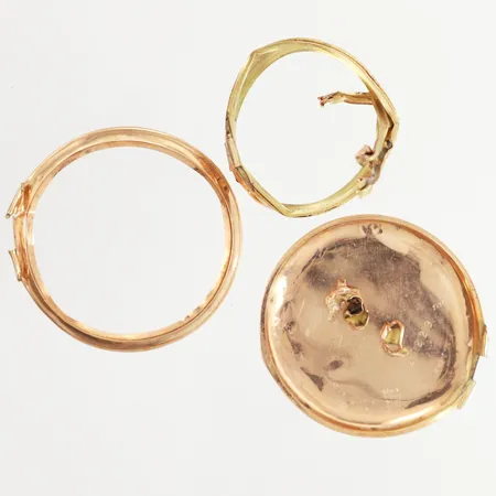 Skrotdelar från fickur, 14K