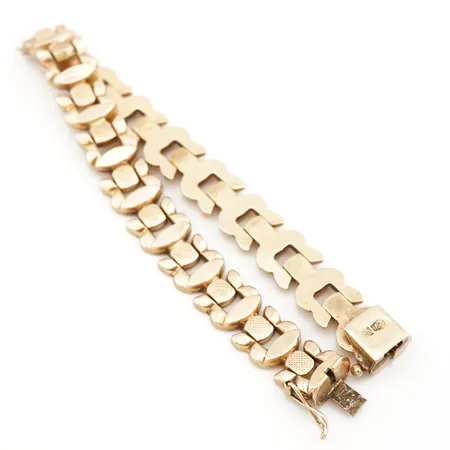 Armband, 18,5cm, bredd 10mm, 18k Vikt: 16 g