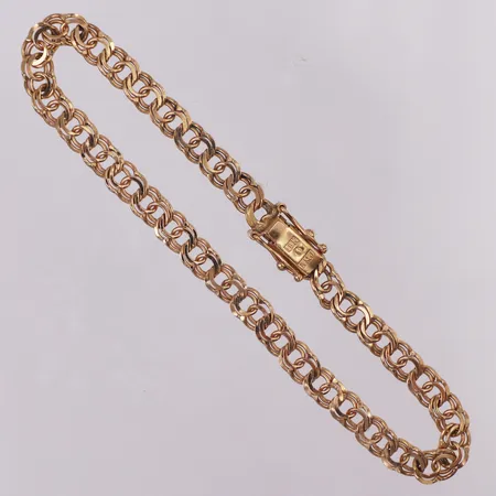 Armband Bismarck längd 19cm bredd 4,9mm, 18K  Vikt: 7,7 g