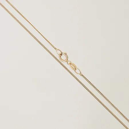 Kedja Pansar längd 45,5cm bredd 0,8mm 14K Vikt: 1,2 g