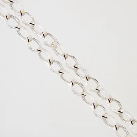 Collier GHA längd 45cm bredd 8mm silver 925/1000 Vikt: 36,7 g