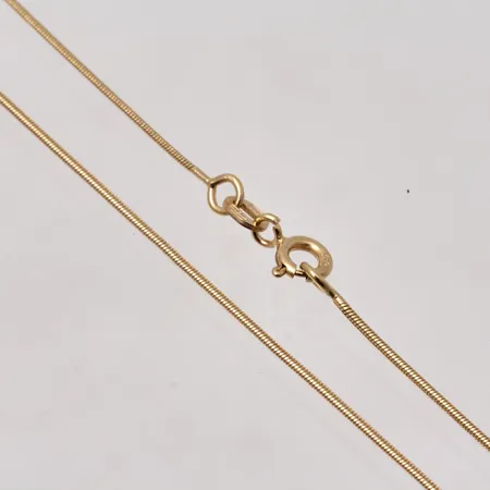 Kedja 45cm, ormlänk, bredd 0,85mm, Balestra, 18K, 3,25g.