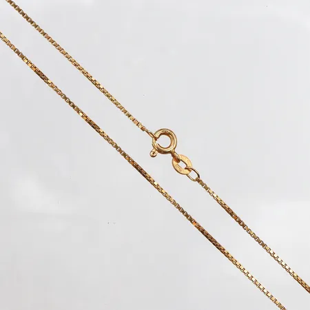 Kedja venezia, 42cm, bredd: 1mm, italienska stämplar, 18K Vikt: 3,3 g