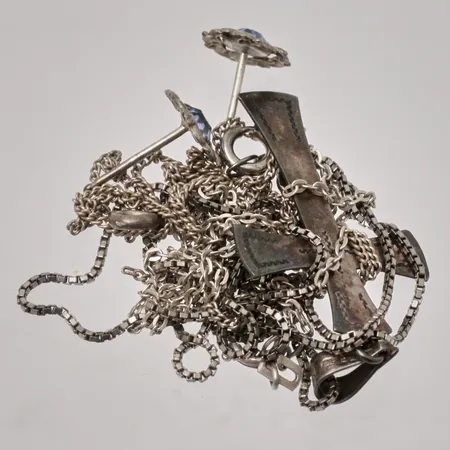 Diverse defekt silver, 830/1000, 7,92g.