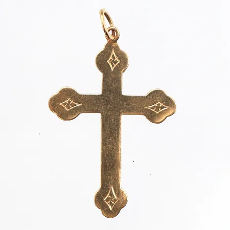 Hänge kors, 37x25mm, 18K Vikt: 1,6 g