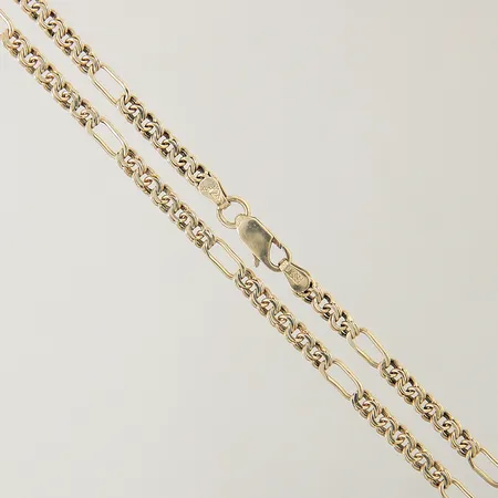 Kedja längd 52cm bredd 3,5mm 14K Vikt: 12,4 g