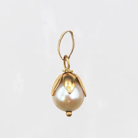 Hänge med odlad pärla, 17mm, 18K Vikt: 0,9 g