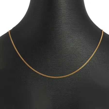 Halskedja Pansar i 18K guld, Balestra, S&Co, svensk kontrollstämpel, längd 50,0 cm, bredd 1,3 mm, fint skick Vikt: 4 g