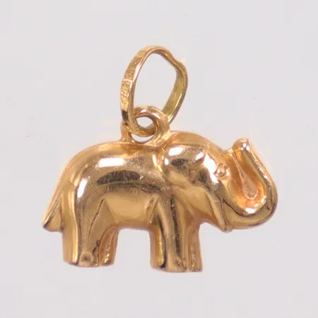 Hänge elefant längd 1 cm 18K Vikt: 0,5 g