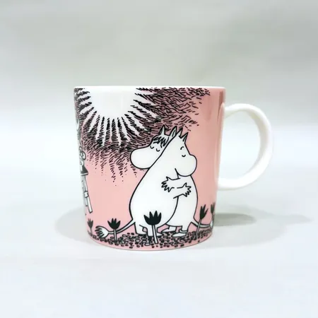 Muminmugg "Kärlek" Arabia Finland Ø8cm höjd 8cm Skickas med paket.