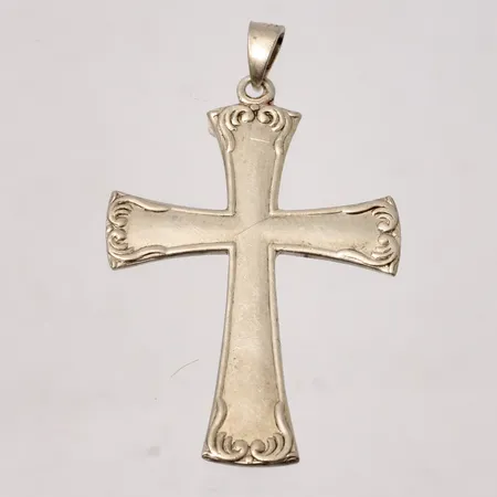 Hänge kors 28,5x48,3mm, 830/1000 silver, 3,58g.