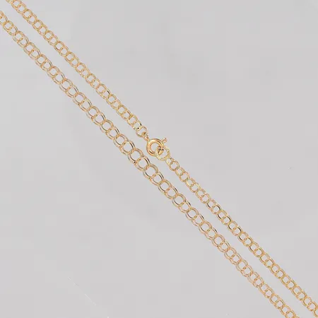Collier doserad Bismarck längd 42,5cm bredd 2,8-4,2mm 18K Vikt: 4,2 g