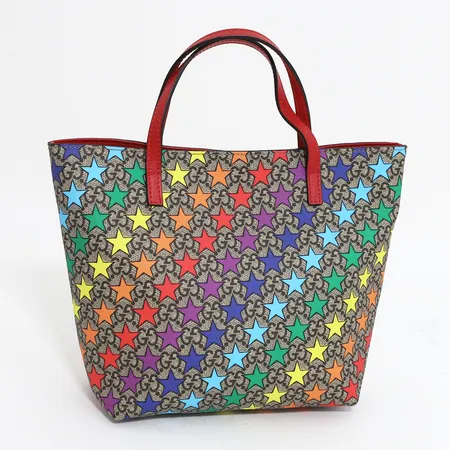 Väska Gucci GG Supreme Rainbow Stars 18,5x18x9cm, snr: 410812204991, fint skick, inga övriga tillbehör