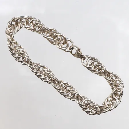 Armband 19,5cm, bredd: 9,1mm, 925/1000 silver Vikt: 26,1 g