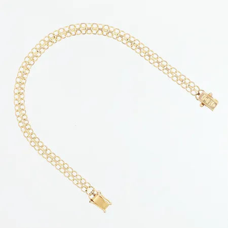Armband X-länk 20cm bredd: 5,5mm, 18K Vikt: 6,5 g