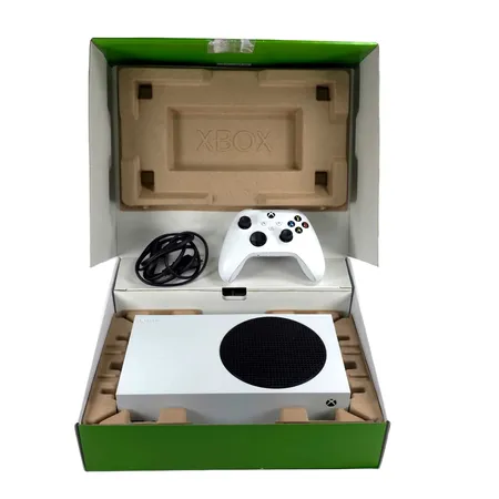 Microsoft Xbox Series S 512gb, en handkontroll, originalkartong, kvitto (blekt och ej längre läsbart), kablage, manual, Skickas med postpaket.