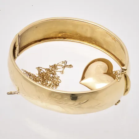 Diverse defekt guld, 18K, 41,61g.