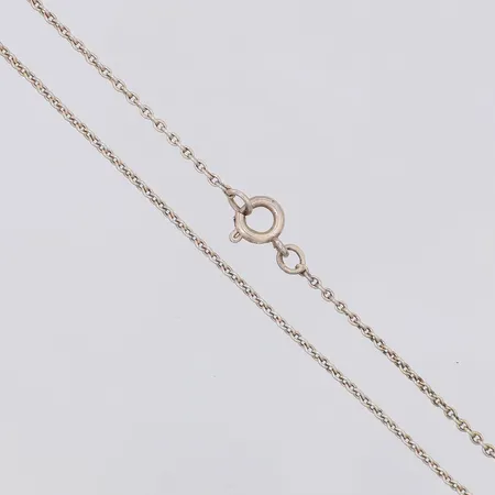 Kedja längd 38cm bredd 1,2mm, 835/1000 silver  Vikt: 2 g