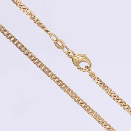 Halskedja Balestra pansarlänk längd 40cm bredd 2,5mm 18K Vikt: 10,5 g
