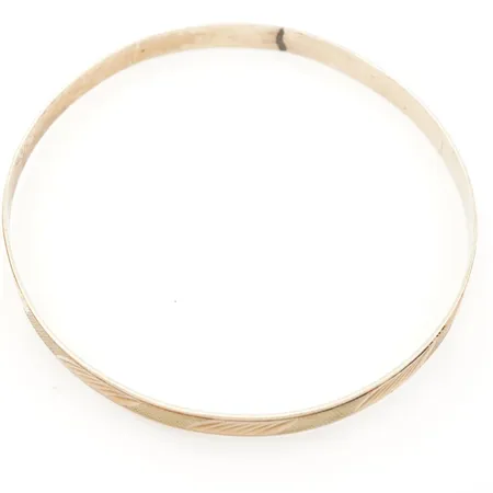 Armring, innermått 21cm, bredd 6,5mm, 14k Vikt: 9,1 g