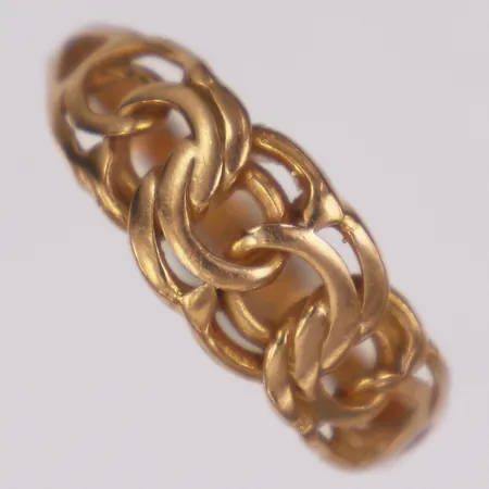 Ring Bismarck stl:17 bredd 1,8-7mm, 18K  Vikt: 1,9 g