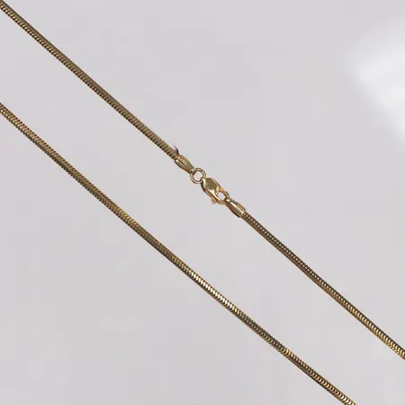 Kedja Ormlänk längd 46,5cm bredd 1,8mm, 14K   Vikt: 8,5 g