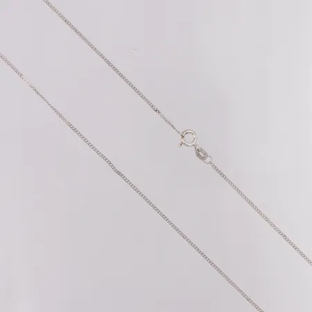 Kedja längd 38,5cm bredd 1mm, 925/1000 silver  Vikt: 1,6 g