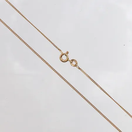 Kedja pansar, 44,5cm, bredd: 1,2mm, 18K Vikt: 2,4 g