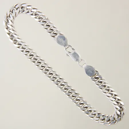 Armband Pansar längd 22cm bredd 7,4mm silver 925/1000  Vikt: 23,8 g