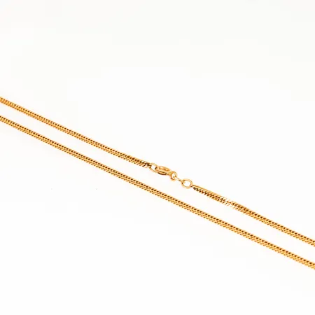 Kedja dubbel Pansar längd 46cm bredd 2,3mm, Balestra, 18K 8,8g. 